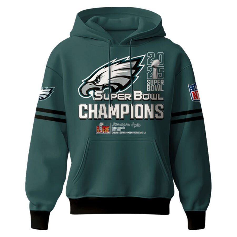 2025 Philadelphia Eagles Super Bowl LIX Champions FS15 limited Hoodie - Image 2