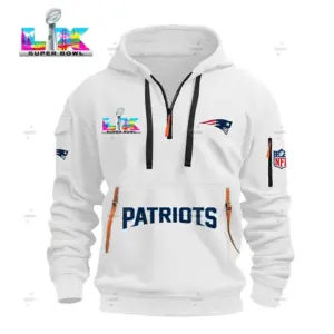 Limited Edition -NFL New England Patriots - SN201 Hoodie Half Zipper