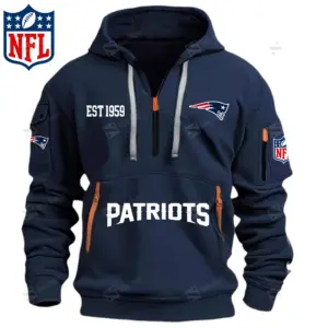Limited Edition -NFL New England Patriots - SN202 Hoodie Half Zipper