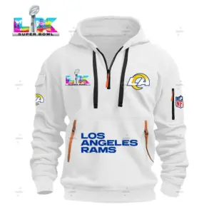 Limited Edition -NFL Los Angeles Rams - SL201 Hoodie Half Zipper