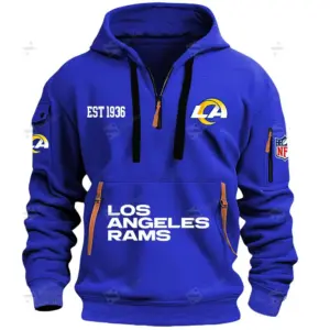 Limited Edition -NFL Los Angeles Rams - SL202 Hoodie Half Zipper
